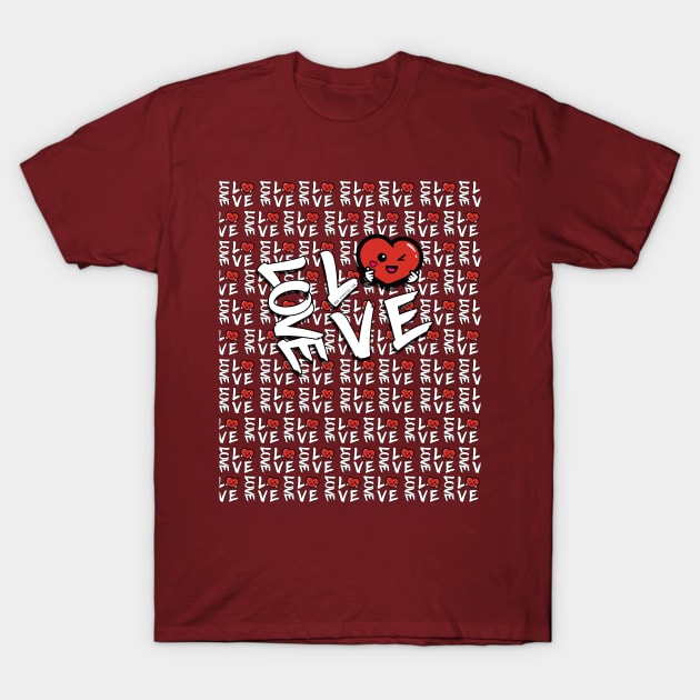 Cute Heart love T-Shirt by Richardramirez82